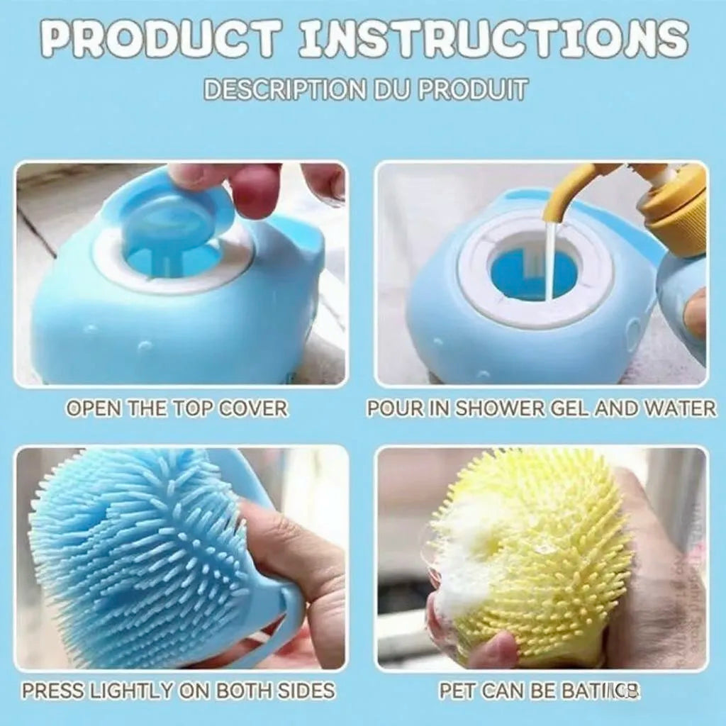 Silicone Massage Shower Brush