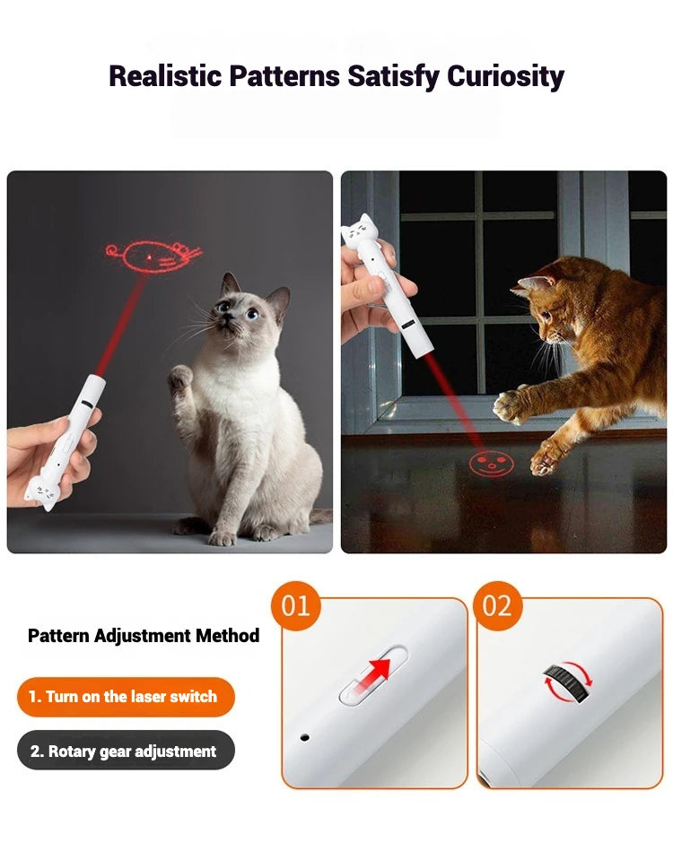 Multi-Pattern Laser Cat Toy