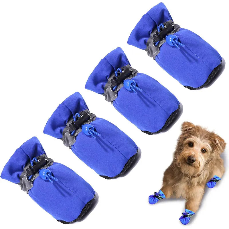Waterproof Anti-Slip Pet Boots (Set of 4)