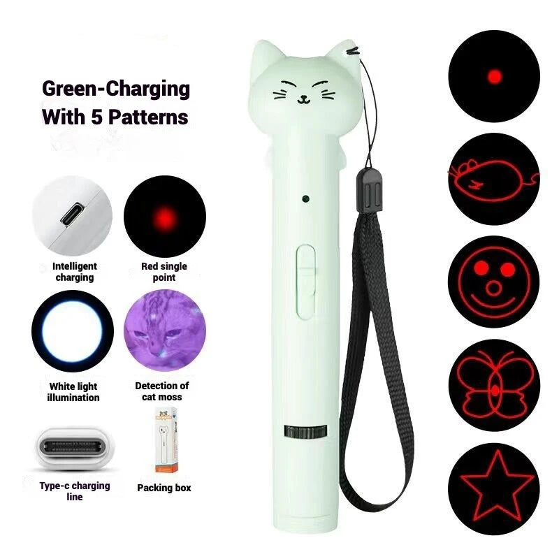 Multi-Pattern Laser Cat Toy