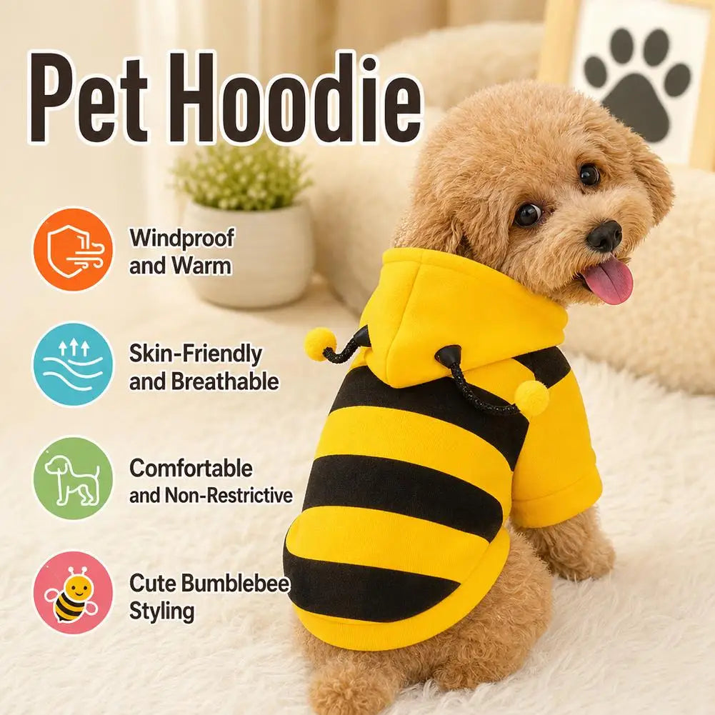 Bee Costume Hoodie for Pets