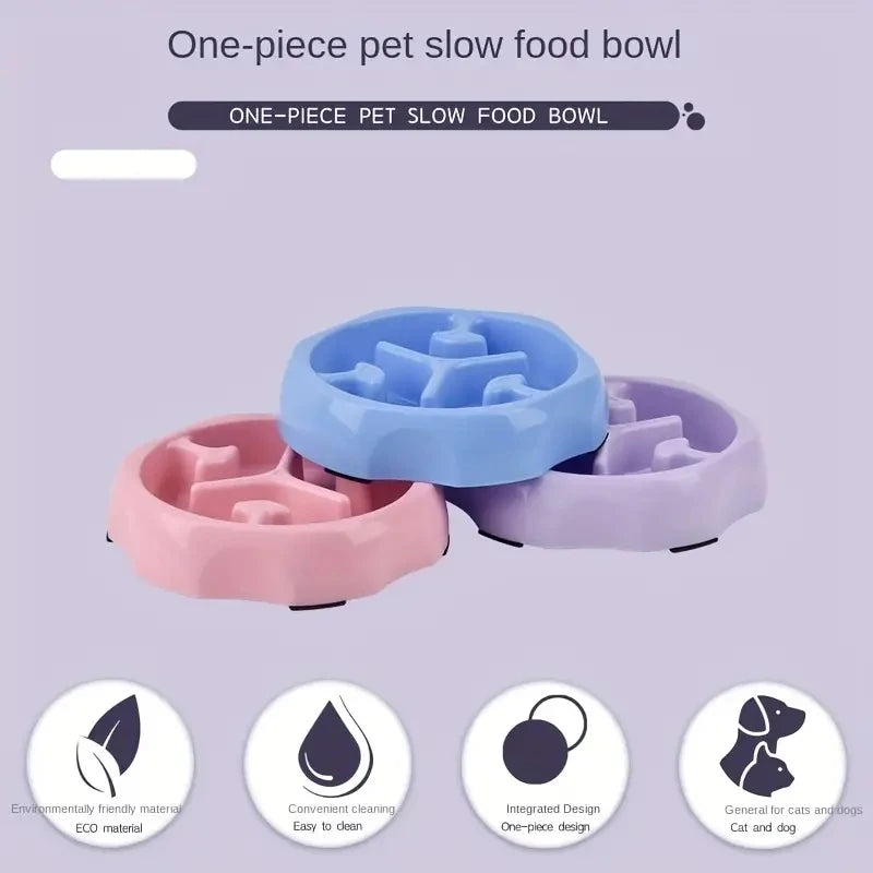 Anti-Choke Puzzle Cat Bowl