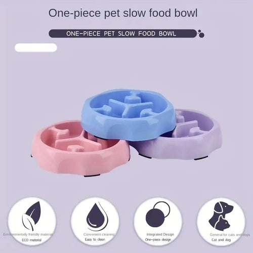 Anti-Choke Puzzle Cat Bowl