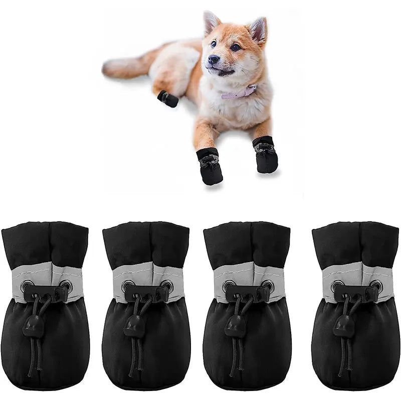 Waterproof Anti-Slip Pet Boots (Set of 4)