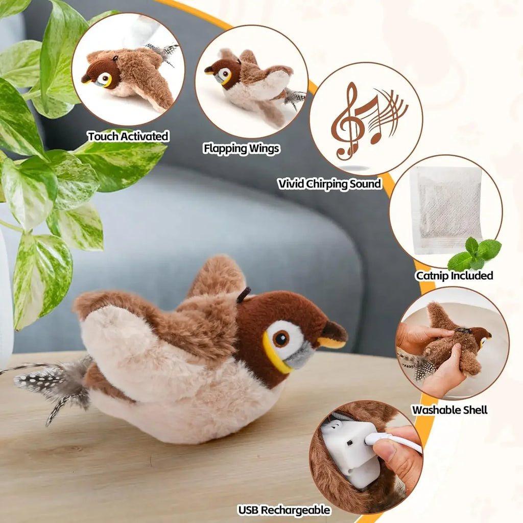 Flying Bird Interactive Cat Toy