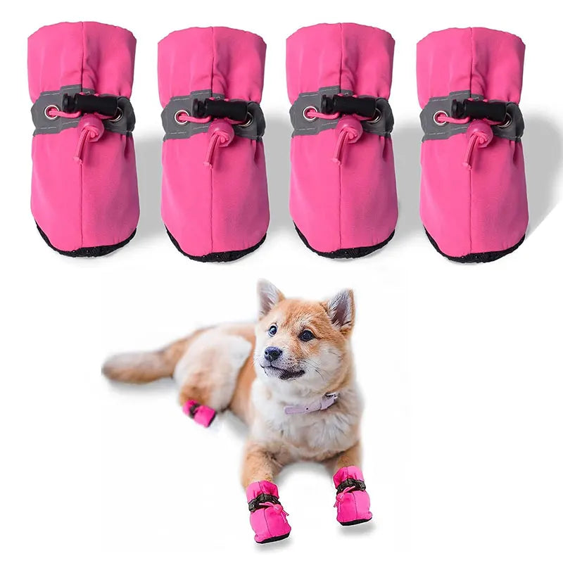 Waterproof Anti-Slip Pet Boots (Set of 4)