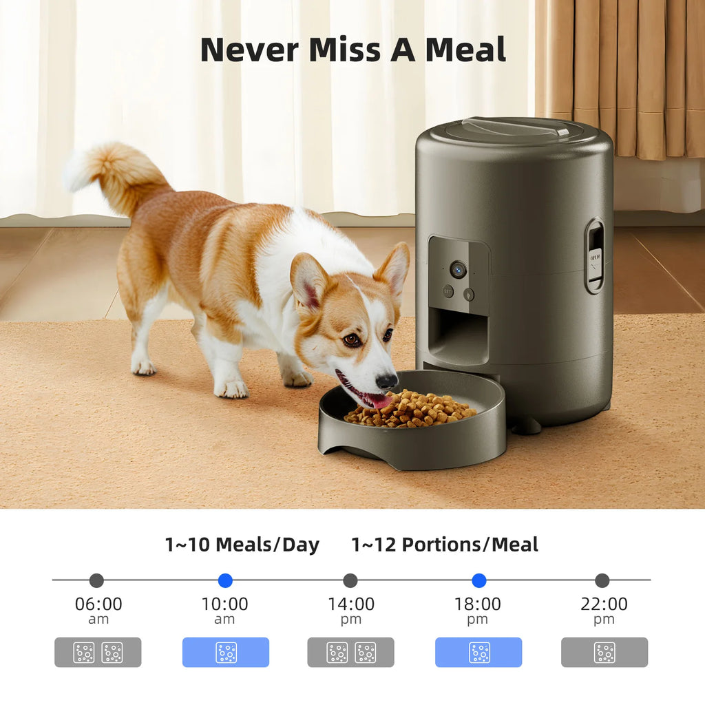 Smart Automatic Pet Feeder with Camera