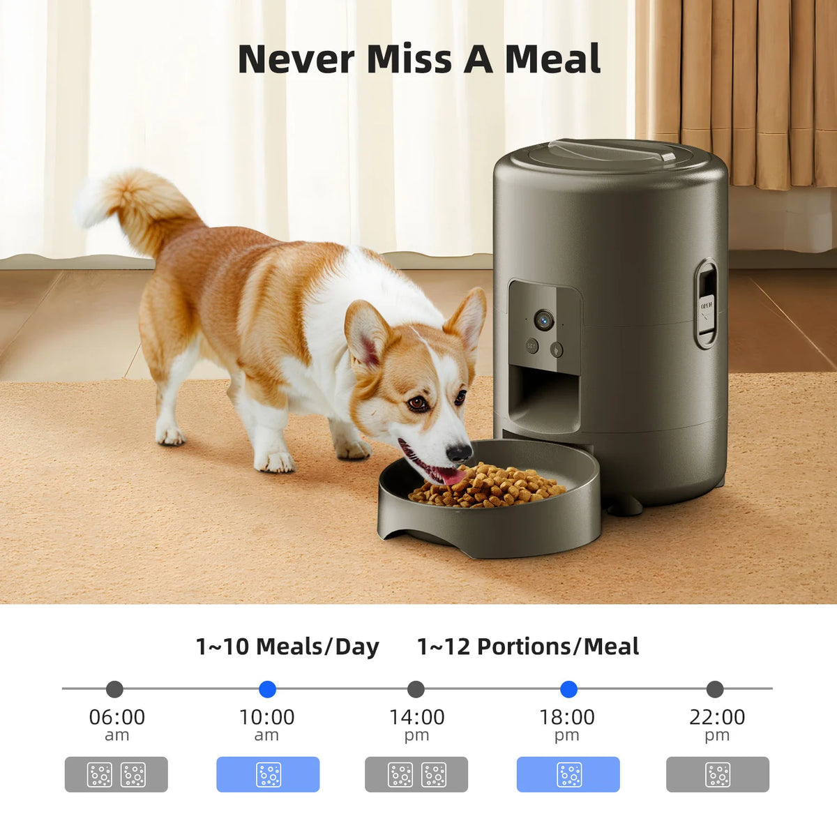 Smart Automatic Pet Feeder with Camera