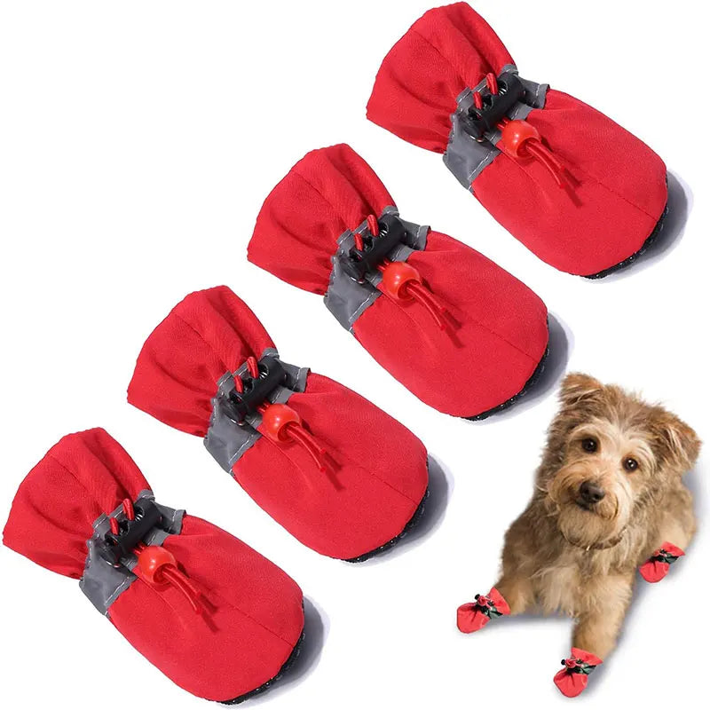 Waterproof Anti-Slip Pet Boots (Set of 4)