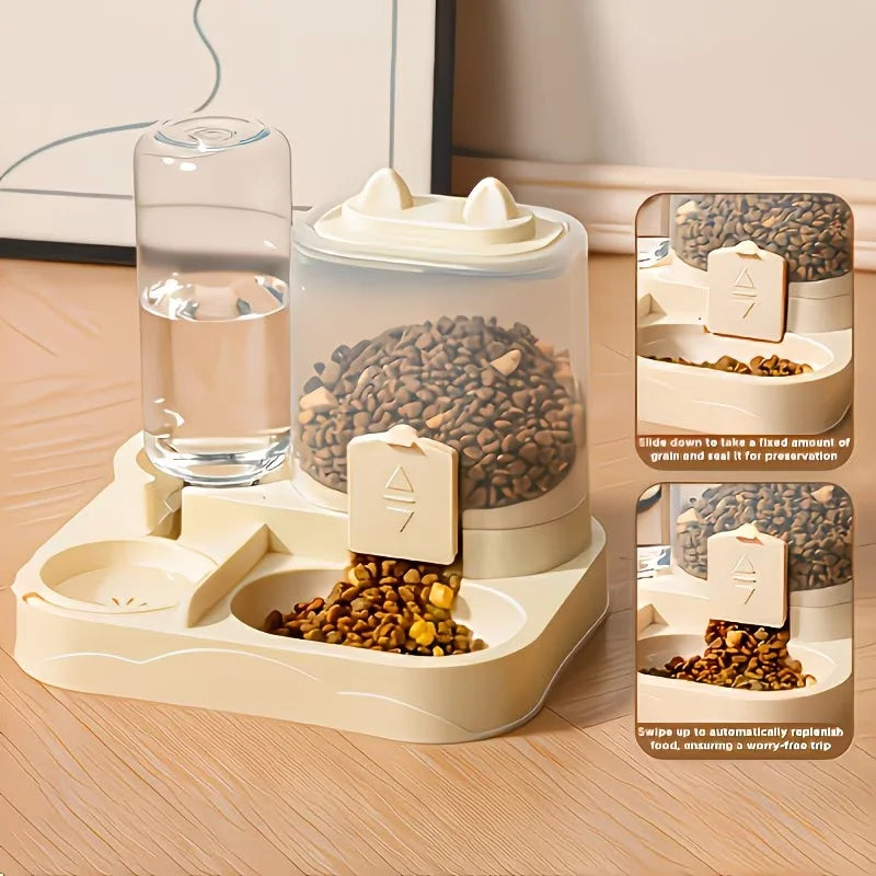 2-in-1 Pet Feeder &amp; Water Dispenser