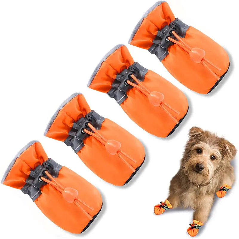 Waterproof Anti-Slip Pet Boots (Set of 4)