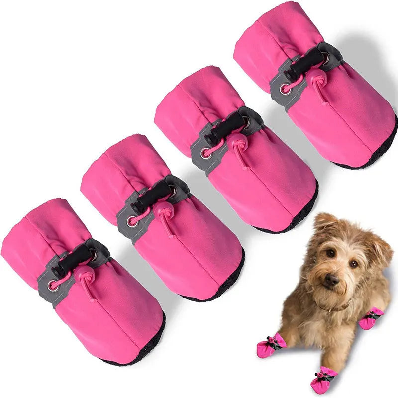 Waterproof Anti-Slip Pet Boots (Set of 4)