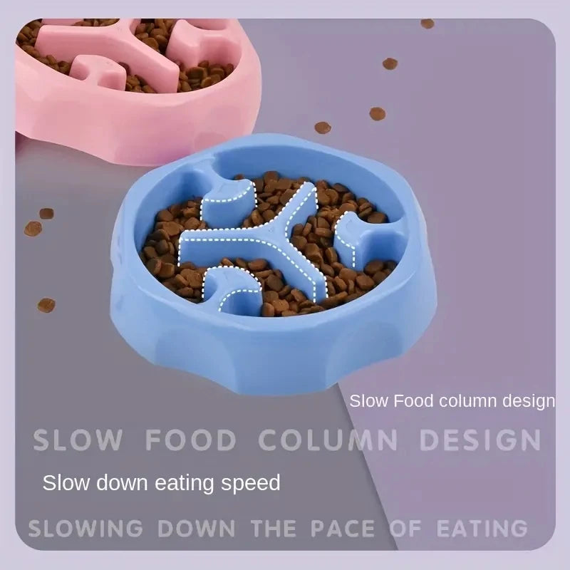 Anti-Choke Puzzle Cat Bowl