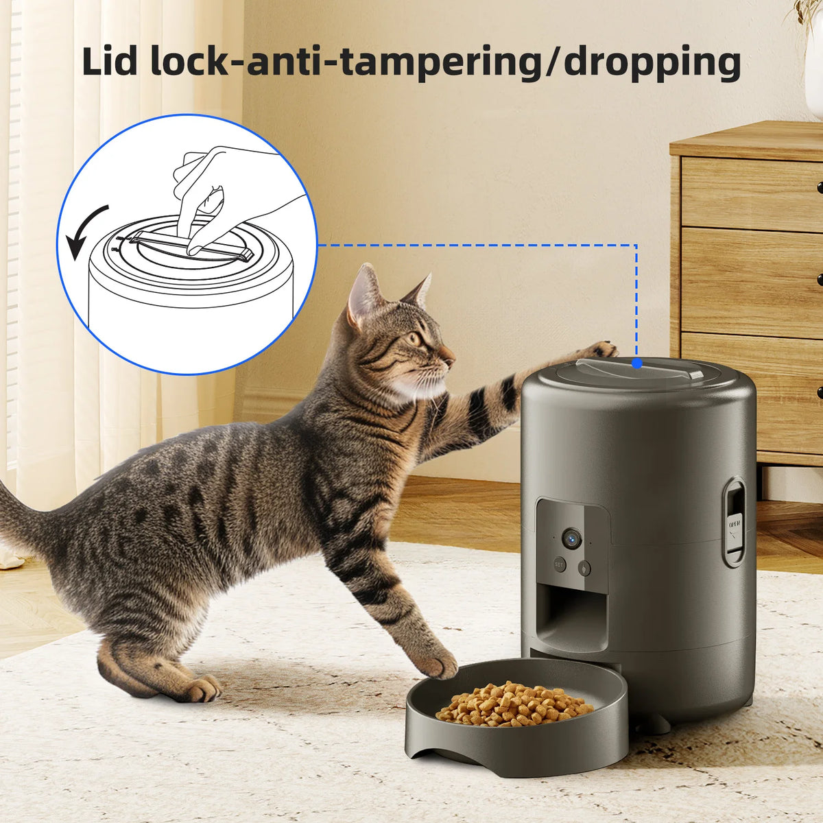Smart Automatic Pet Feeder with Camera