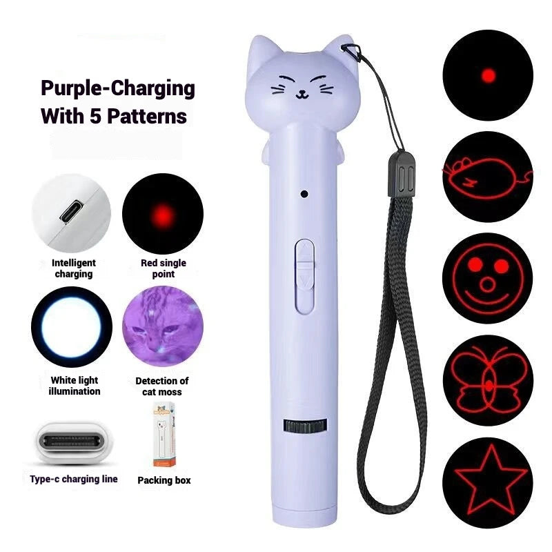 Multi-Pattern Laser Cat Toy