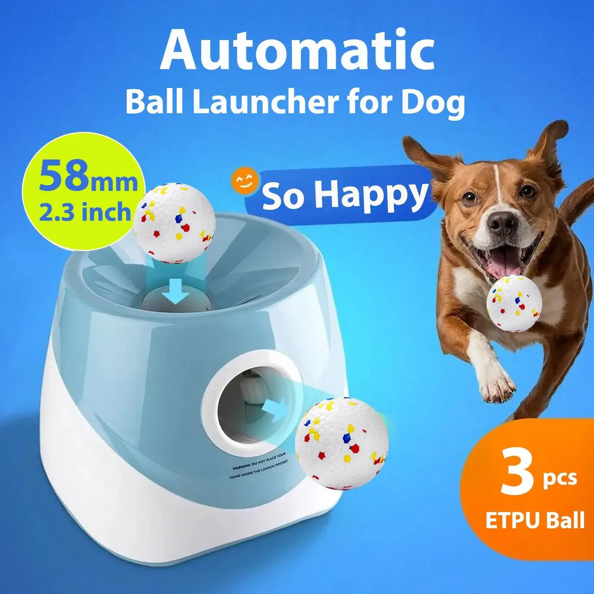 Automatic Tennis Ball Launcher for Dogs